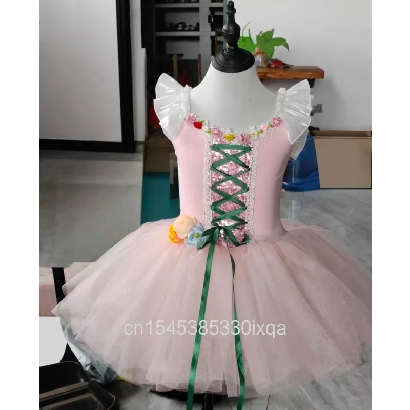 

Детская одежда: Костюм принцессы для выступлений, элегантное балетное платье-пачка для девочек, танцевальная одежда для вечеринок