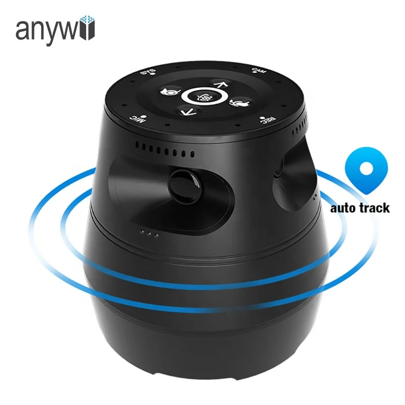 Câmera de videoconferência de 360 graus Anywii 1080p HD Webcam Câmera de videoconferência com rastreamento de voz