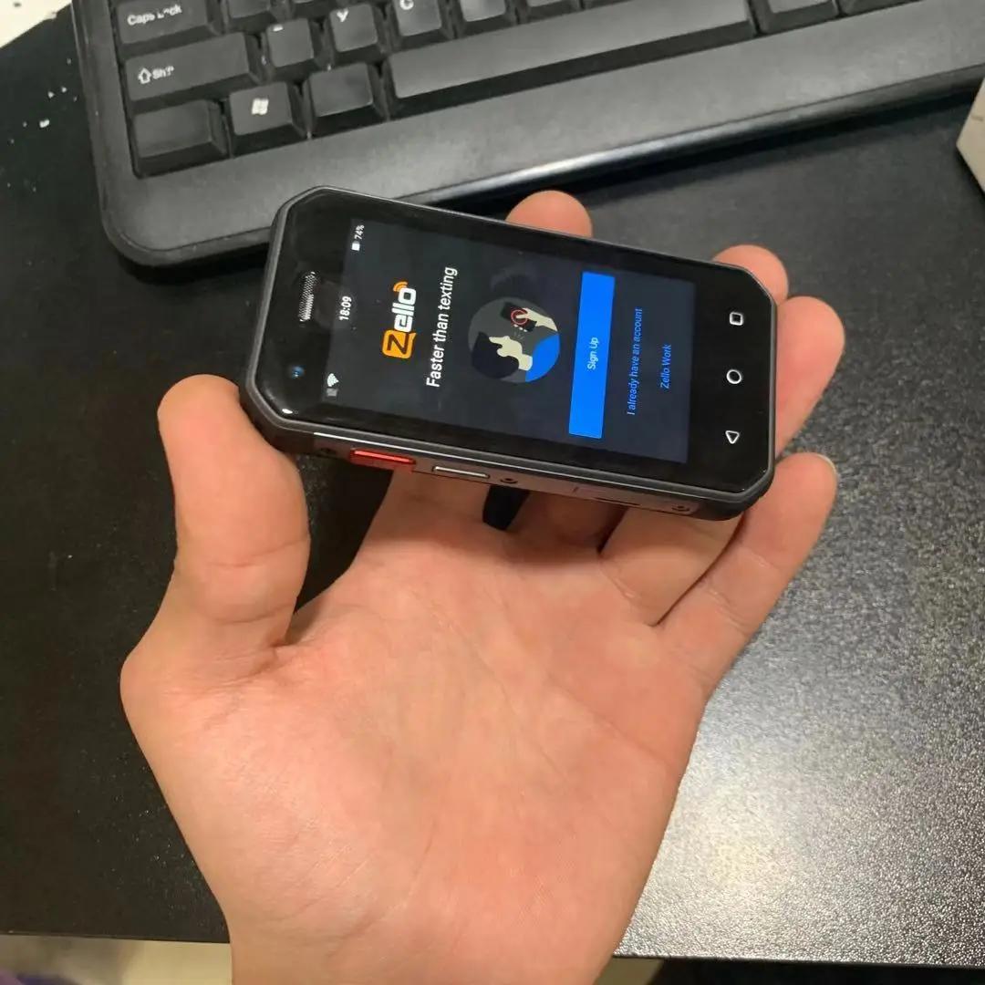 Rádio Zello Ip68 Impermeável Grau 4g Sim Telefone Wcdma Poc Walkie Talkie