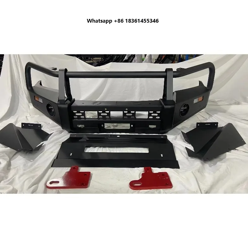 

Black Steel 4x4 Pickup Front Bumper Crash Bull Bar for Hilux Leivo Wrangler F150 Ranger Raptor T6 T7 T8