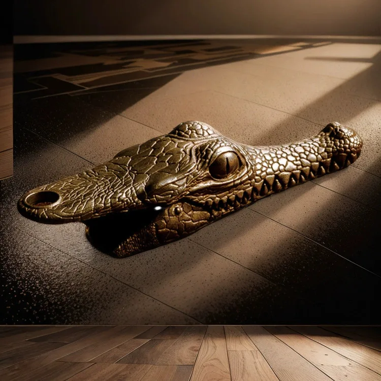 خمر جعل الحيوان القديم التمساح رئيس المفاتيح تمثال صغير التمساح المفاتيح مجلد اليد قلادة الهيب هوب الحرف الزخرفية #4