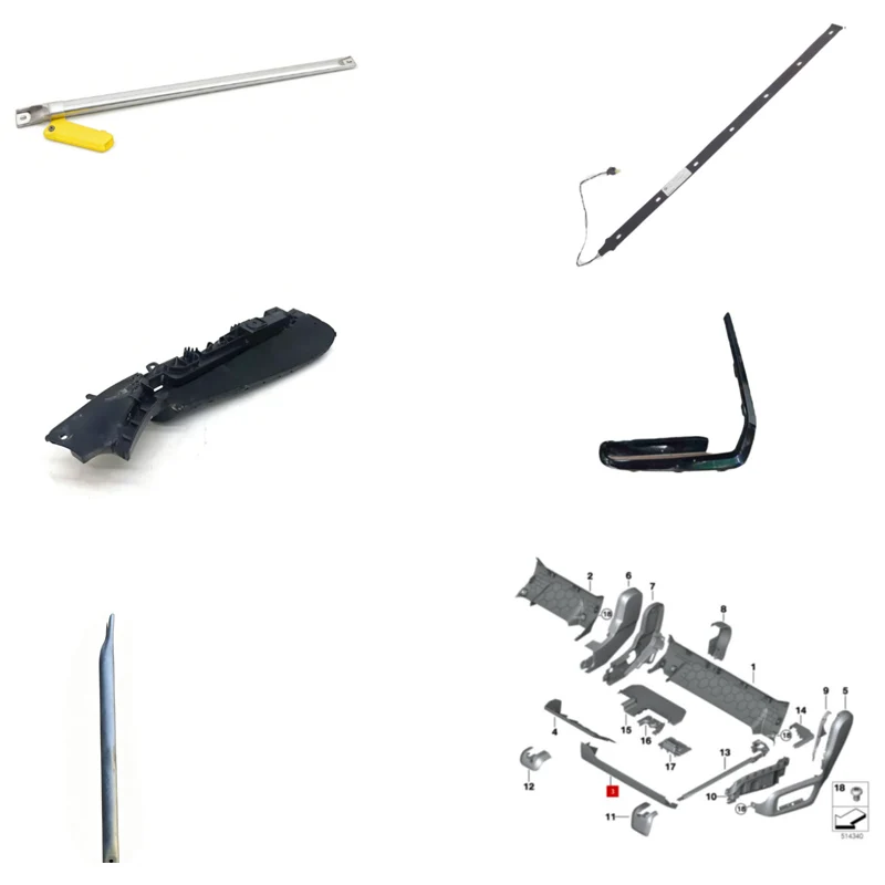Vehicle body fixed bracket base 51617329745 left  51617329746 right  51617337923 left  51617337924 right  52107444269  left  521