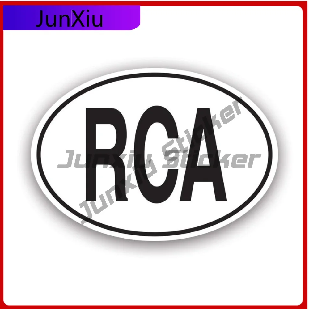 

Rca Central African Republic Country Code Funny Window Waterproof Vinyl Decal For Motocross Unique Unique Sticker Creative Decor