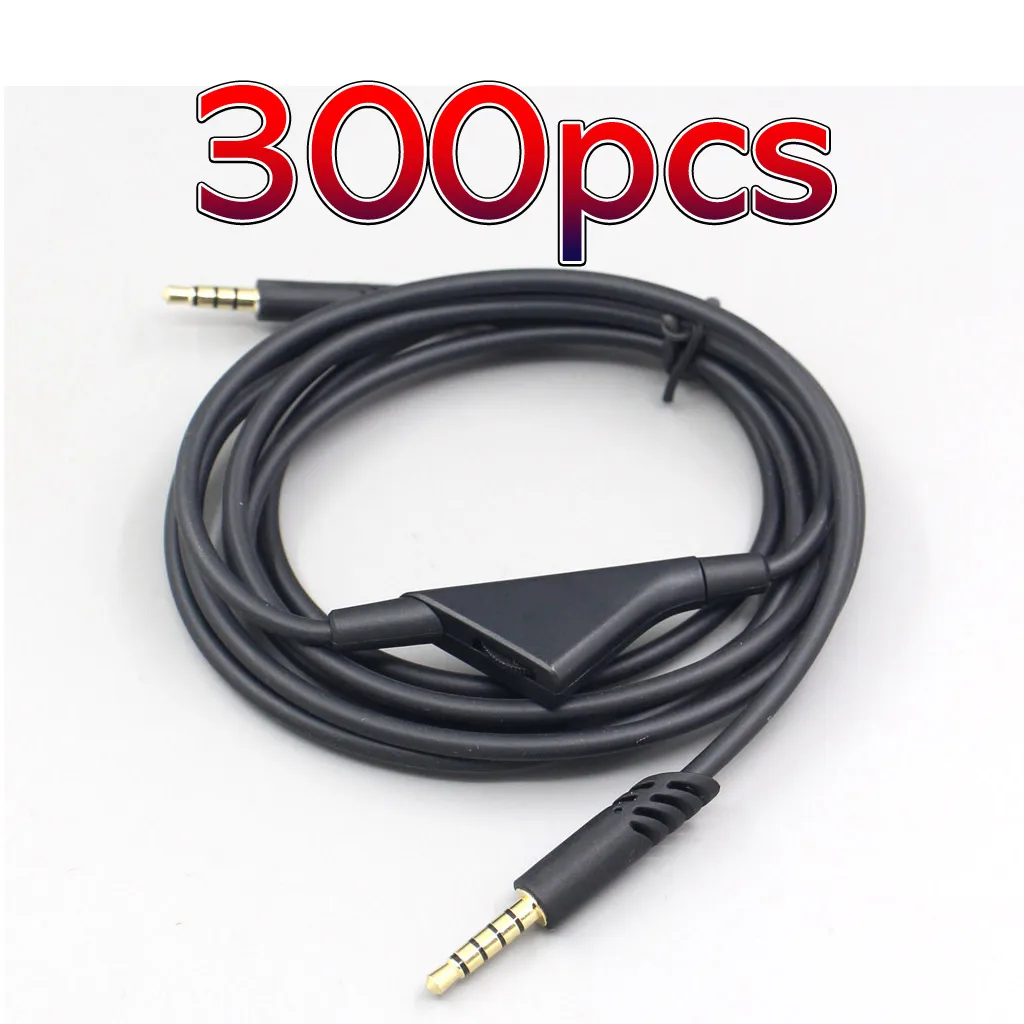 LN006828 300pcs Volume Control Gaming Headphone Cable For Logitech Astro A10 A40 A30 A50 Xbox One Play Station PS4