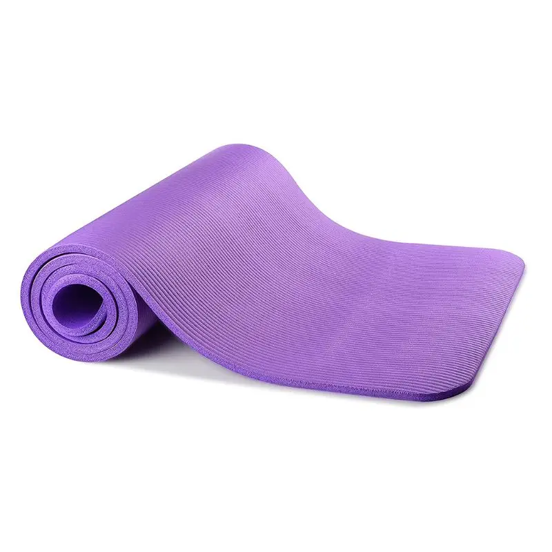 1 Set Yoga Mat for Extra Thick 1cm Pilates Fitness Cushion Non Slip Exercise Pad