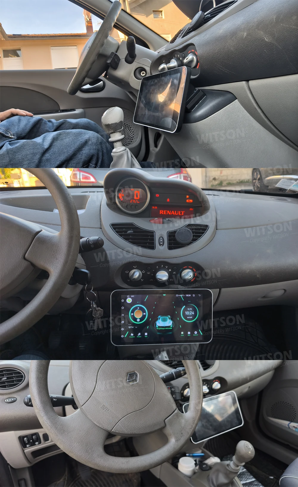 WITSON Auto-Multimedia-Player Touchscreen Für Renault Twingo 2007-2013 Auto Stereo CarPlay GPS BT WIFI MP3 Youtobe FM