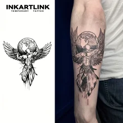 Angel Temporary Tattoo,Lasts To 15 Days New Technology Magic Waterproof Semi Permanent Sticker.
