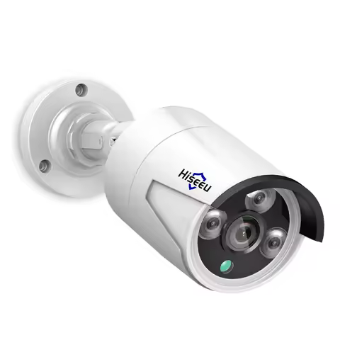 Hiseeu 5MP Audio IP Security Surveillance Camera POE H.265 Outdoor Waterproof IP66 CCTV Camera P2P Video Home for POE NVR