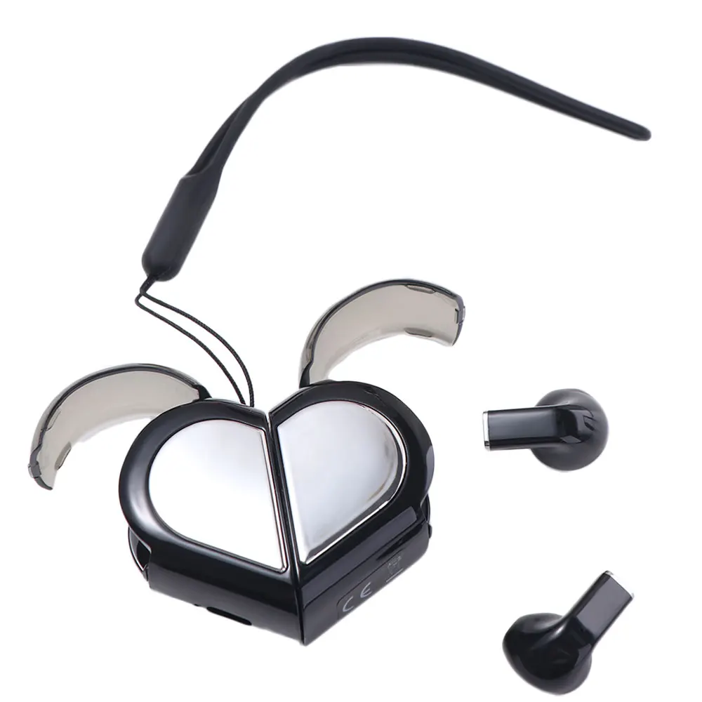 

Stereo Bass Rotatable Bluetooth Earphones Couple Earphone Noise Cancelling Deformation Earphones Low Latency Creative