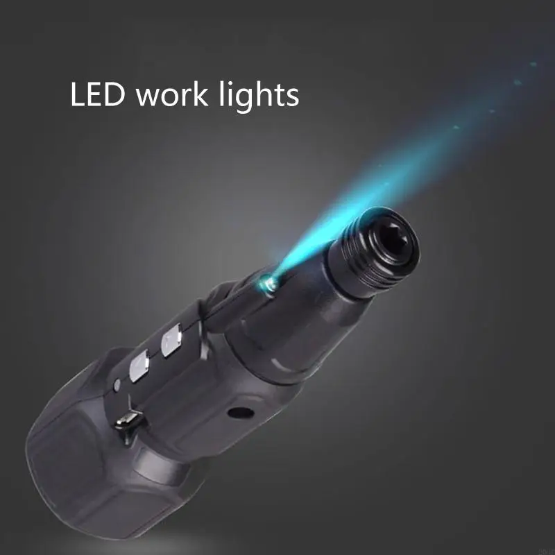 Mini chaves fenda elétricas duráveis ​​203c, com pontas magnéticas fortes, luz trabalho, alça antiderrapante, ferramenta