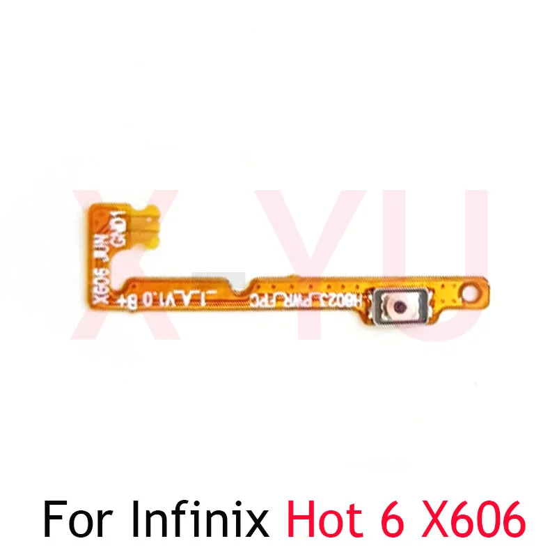 

10PCS For Infinix Hot 5 X559F X559 / Hot 6 X606 / Hot 7 X624 Power On Off Switch Volume Side Button Flex Cable