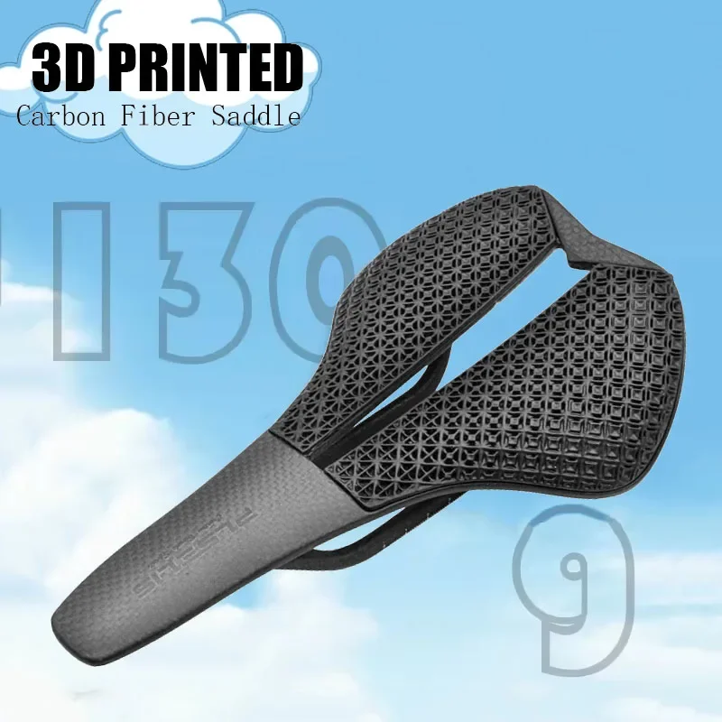 3D Printed Saddle Bicycles mtb Bike Saddle Ultra-Light 130g Hollow Honeycomb Cushion Comfortable Seat for MTB/Road Bike Parts