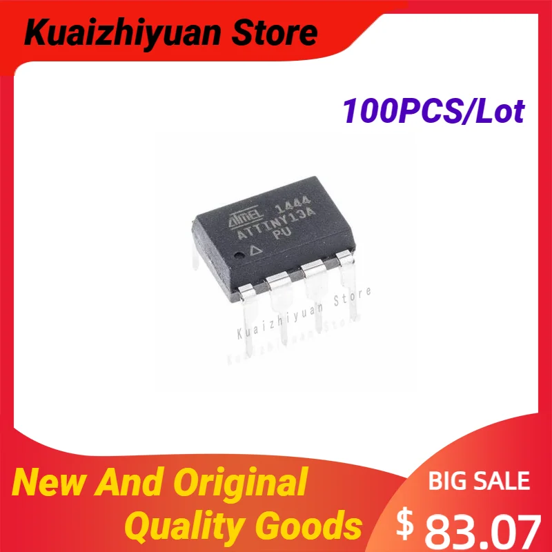 100PCS/Lot New And Original ATTINY13A-PU DIP-8 ATTINY13A-SSUR SOP-8 ATTINY13APU ATTINY13A-SSU SOP8 Chipset Quality Goods