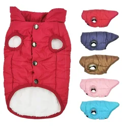 Pet Winter Dog Clothes Outdoor Cold Proof Warm Dog Jacket with Plush Lining Pets Coat Clothes For Small Medium Large Dogs