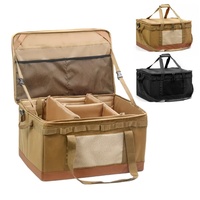 Outdoor 60L Large Capacity Tool Storage Box Waterproof Wear-resistant Detachable Multi-functional Picnic Cookware Storage Bag