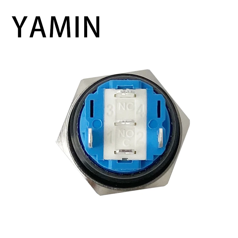 16/19/22mm preto escudo metal botão interruptor personalização 3-6v 12-24v 220v redefinir/luz de travamento à prova dwaterproof água para carro rv caminhão