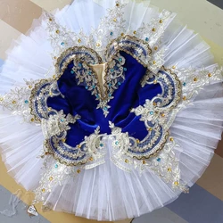 Ballet Tutu Skirt Professional Ballet Tutu Girls Adult Kids Blue Swan Lake Dancing Pancake Ballerina Costumes Ballet Dress Girls