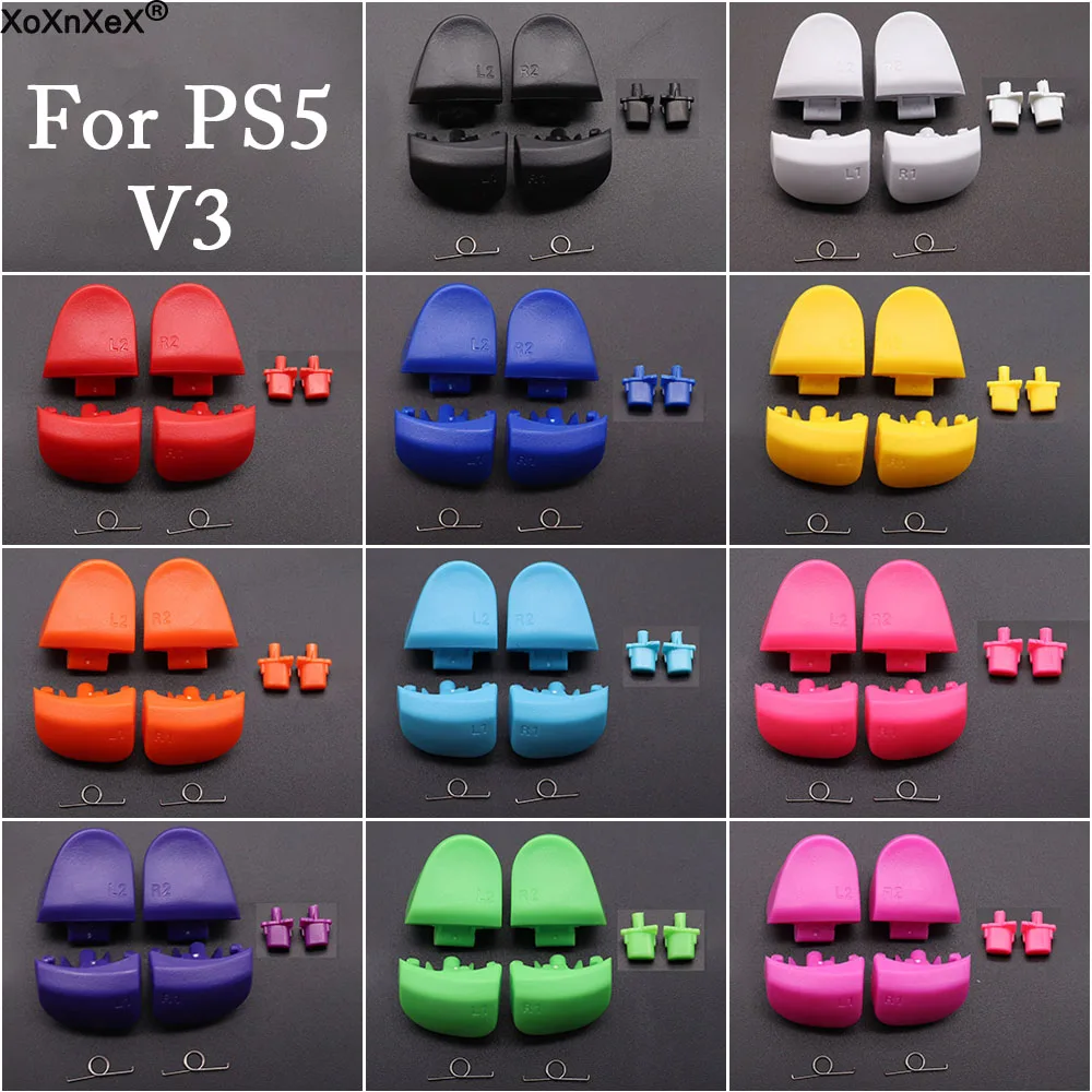 For PS5 V3 V3.0 BDM-030 Controller L1 R1 L2 R2 Trigger Shoulder Buttons & Springs Set Replace accessories