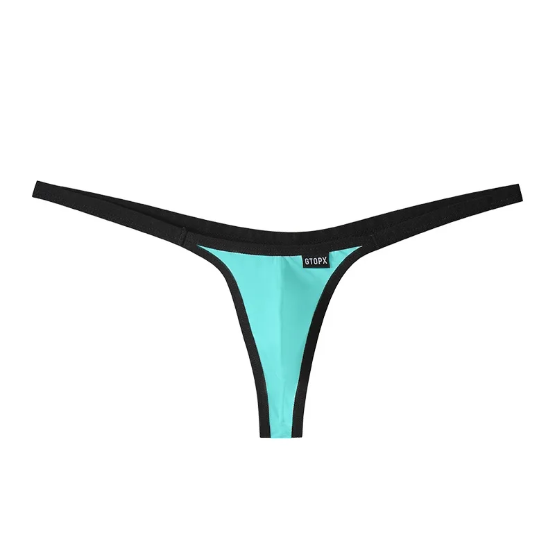 

2026 men's thong, one piece of hair-generation ice silk boys' single-cubed underwear GT273