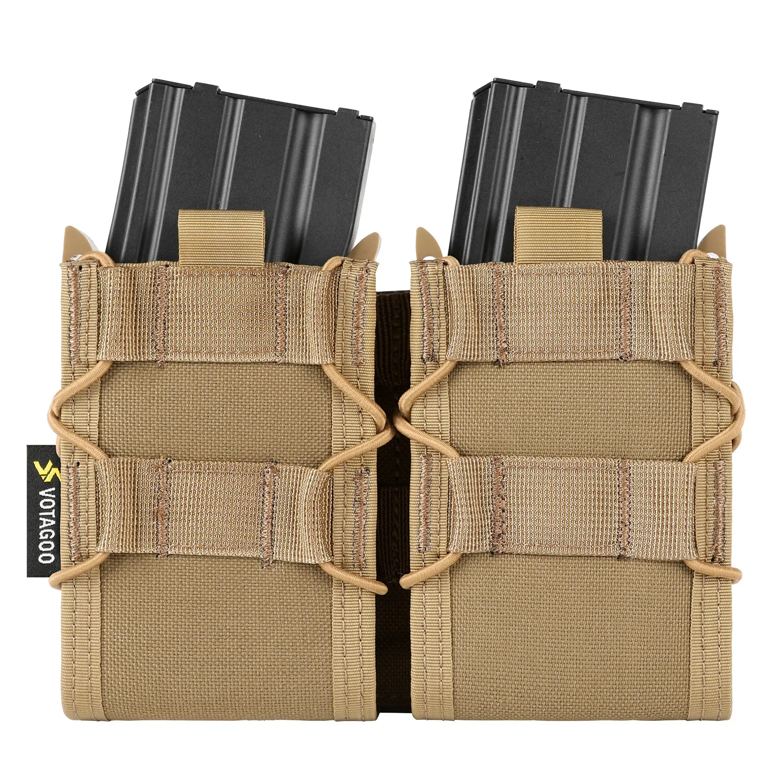 

VOTAGOO Molle Mag Pouch 5.56mm Double Airsoft Molle Magazine Tactical Gear Hunting Accessories Open-Top Universal Mag