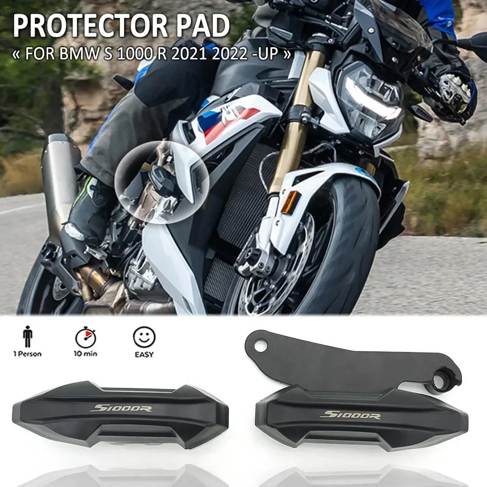 

For BMW S1000R S 1000 R 1000R 2021 2022 Motorcycle Anti-Fall Glue Frame Sliders Falling Protection Guard Pads Kit 2018 2019 2020