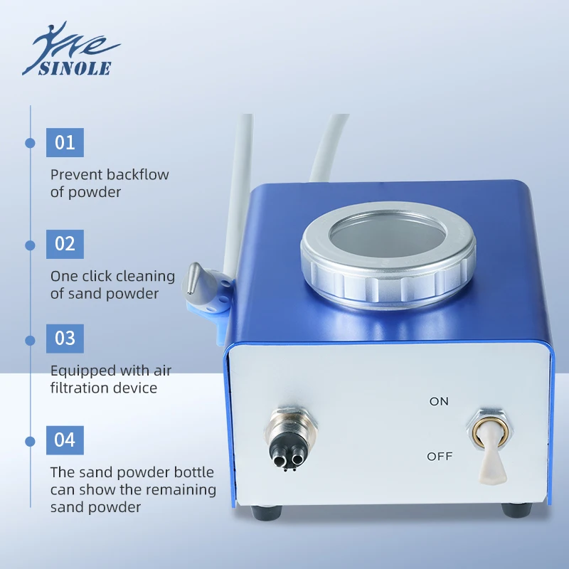 Dental Sandblasting Machine Air Polisher Flow Air Water Prophy Machine Wybielanie zębów Maszyna do polerowania Sprzęt dentystyczny