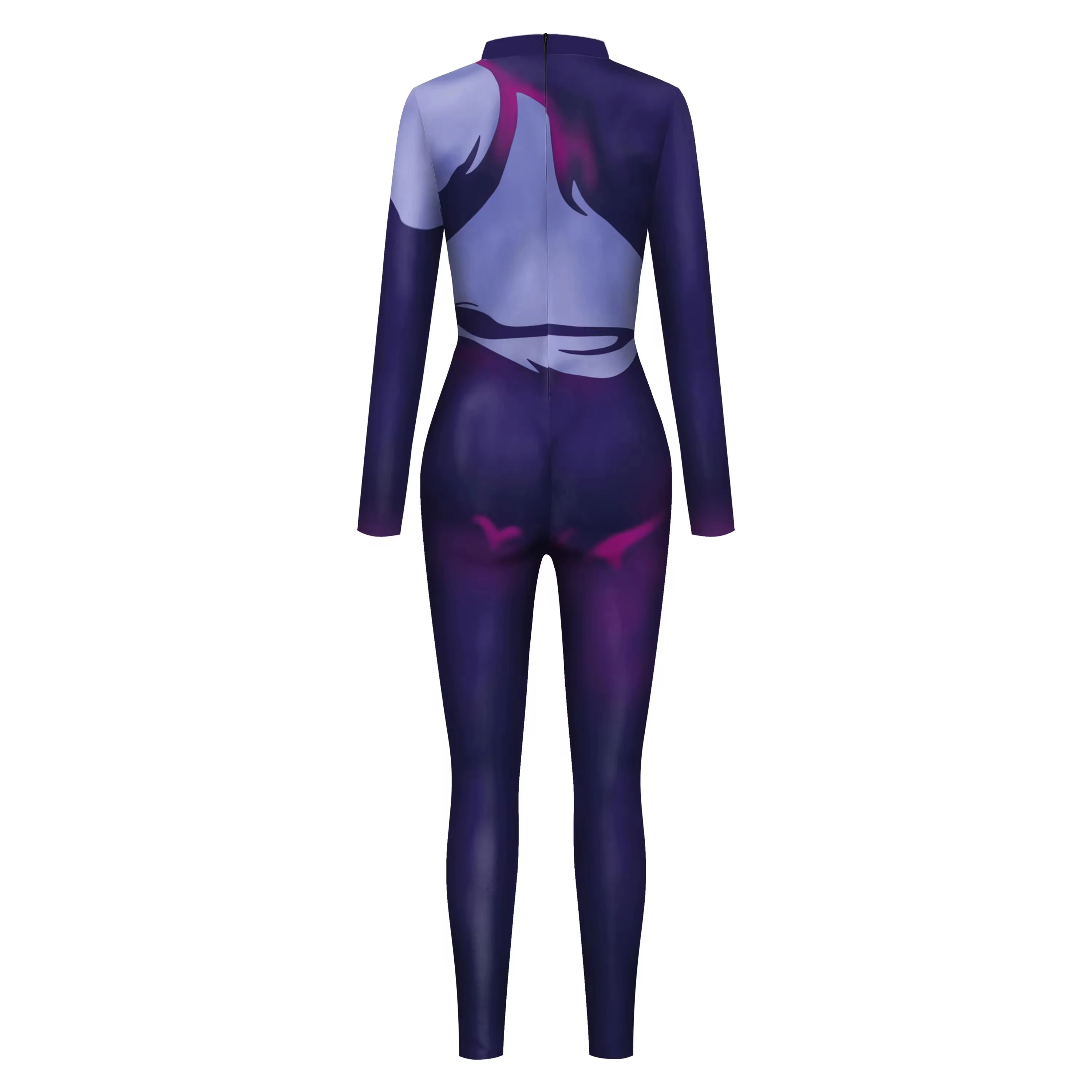 Evelynn Cosplay Costume 3D Digital Zentai Suit Women Sexy Bodysuit Festival Party Catsuit Game Rolyplay Clothes 2024