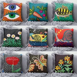 Yayoi Kusama Abstract Art Printed Pillow Polkadot Pumpkin Miękka wygodna poduszka Sofa Krzesło Łóżko samochodowe Poduszka dekoracyjna