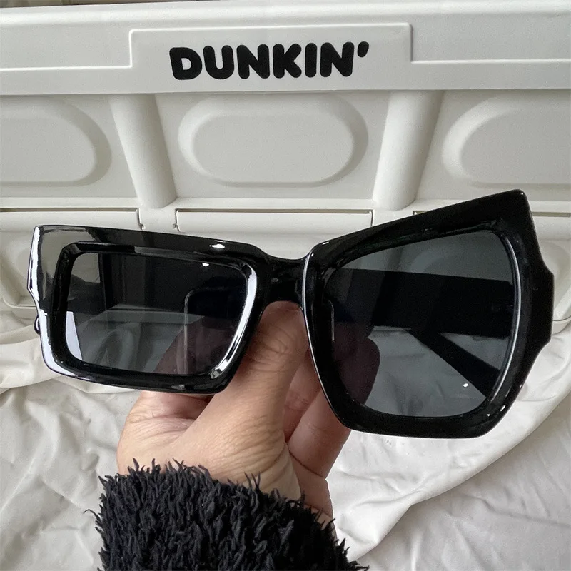 Die umfassendste schwarze Sonnenbrillenkollektion Y2K/Sonnenschutz/Sonnenbrille mit großem Rahmen, Katzenaugen-Sonnenschutzbrille – Detail 7