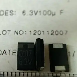 

100 шт./компл. 20 шт./лот PA200V107M0J PA200V107 6,3 В 100 мкФ 6,3 В 100 мкФ 0,06max 25,2ua PA-крышка широко используется в высокочастотной схеме