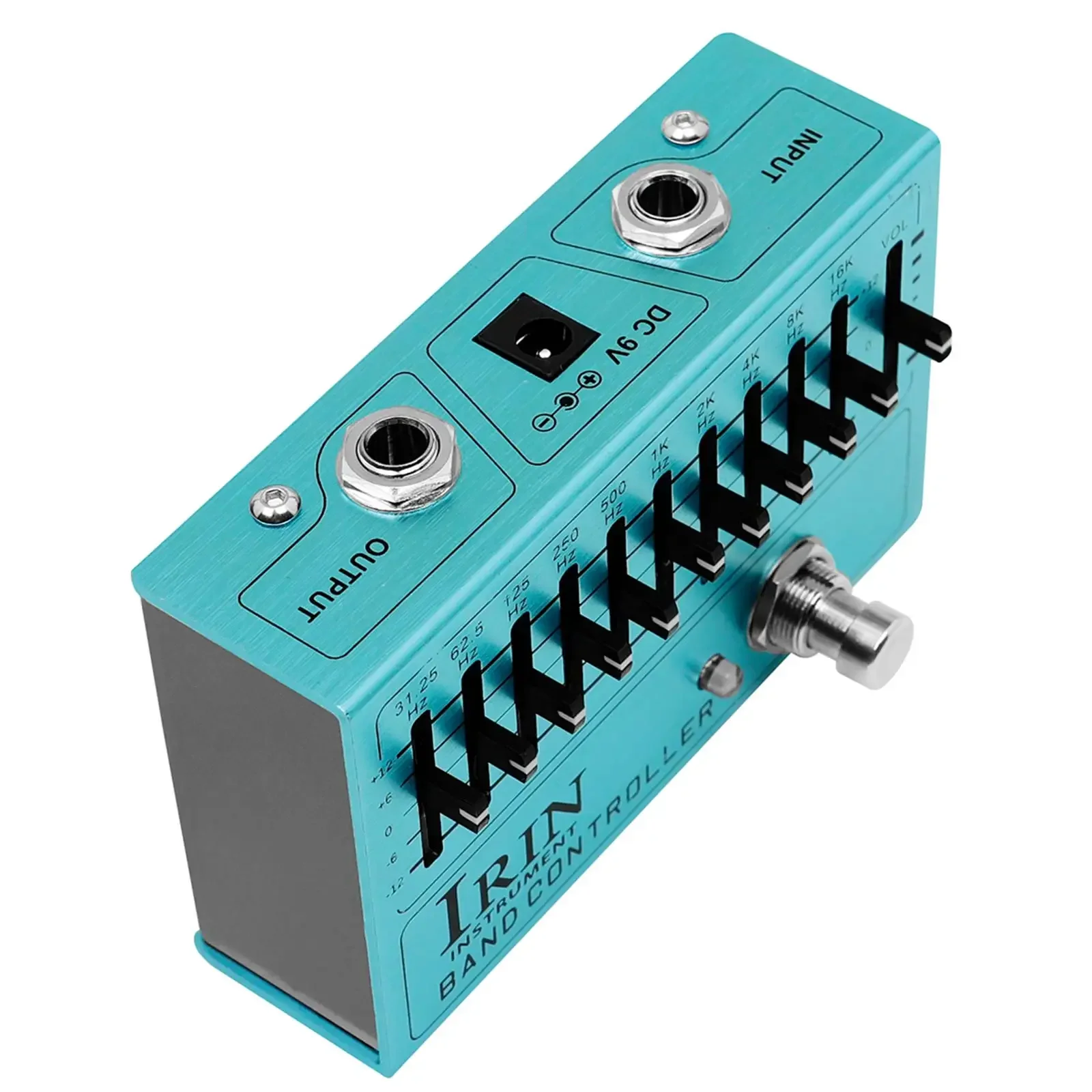 

IRIN 10 Band EQ Effects Processor Volume Control Mini Guitar Effect Pedal for Bass Guitar True Bypass with Silicone Pads