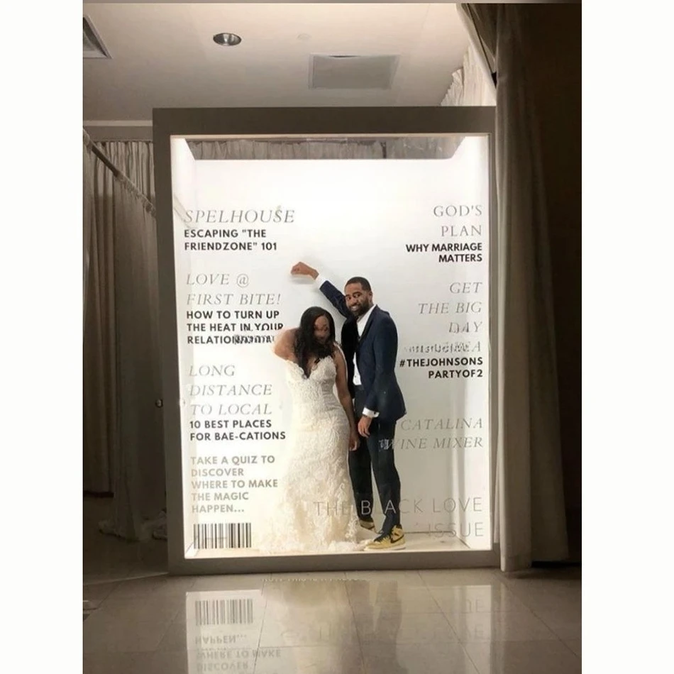 Entertainment Services, Photo Pavilion Rental, Light Up Walk-in Magazine Photo Pavilion, Wedding Fashion Pavilion for sale