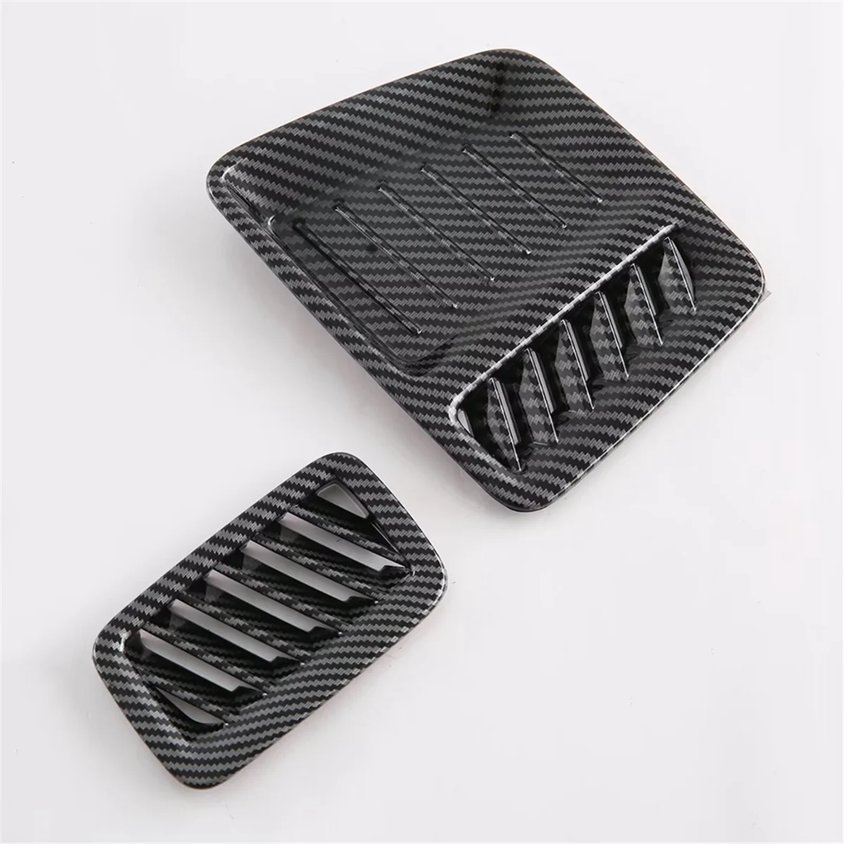 Fibra De Carbono Painel Do Carro Ar Condicionado Ventilação, Tampa De Saída, Acessórios De Guarnição, Fit para Hyundai Santa Fe, MX5, LHD, 2024