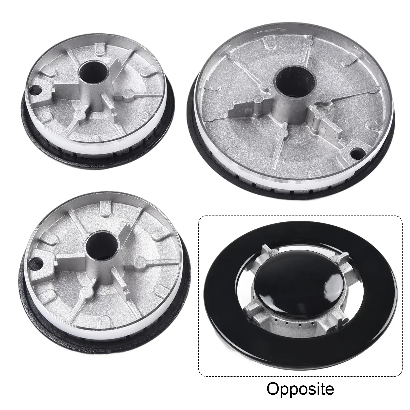 Upgrade Cooker Hat Set Oven Gas Hob Burner Crown Flame Cap Cover For SABAF Stove Handle Lid For Kitchen Cookware Accessory