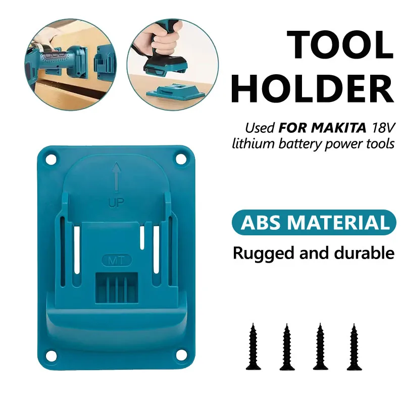 For Makita 18V Power Tool Holder.Install a Fixing Bracket on the Wall.Use Sturdy and Durable ABS Material