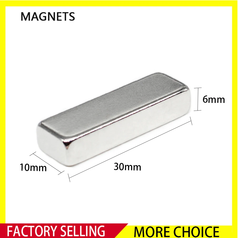 

2/5/10/15/20/25PCS 30x10x6 NdFeB Block Super Powerful Strong Magnetic Magnets 30x10x6mm Rare Earth Neodymium Magnet 30*10*6