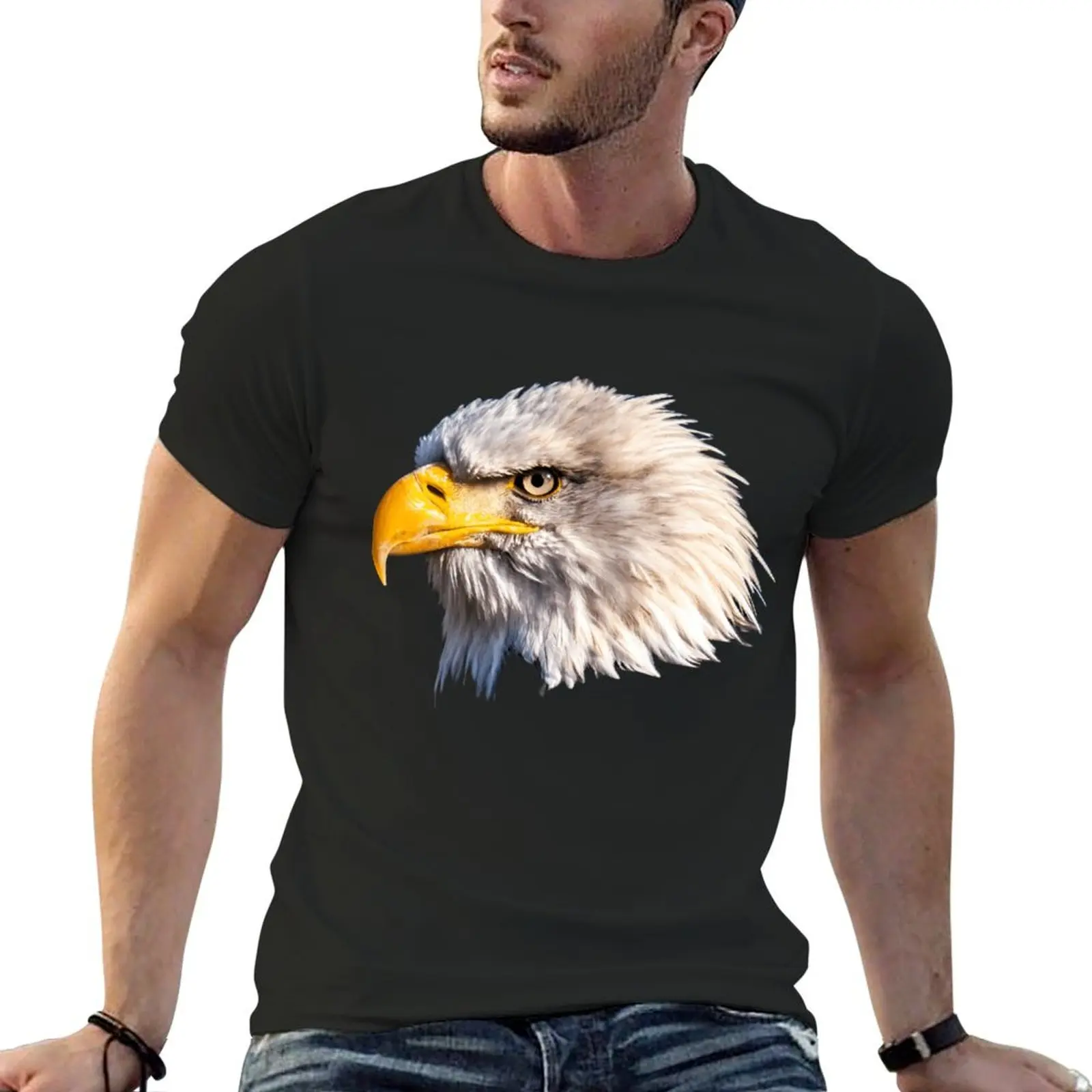 

Bald eagle head - eagle art \t T-Shirt street wear man clothes vintage t shirts clothes for men