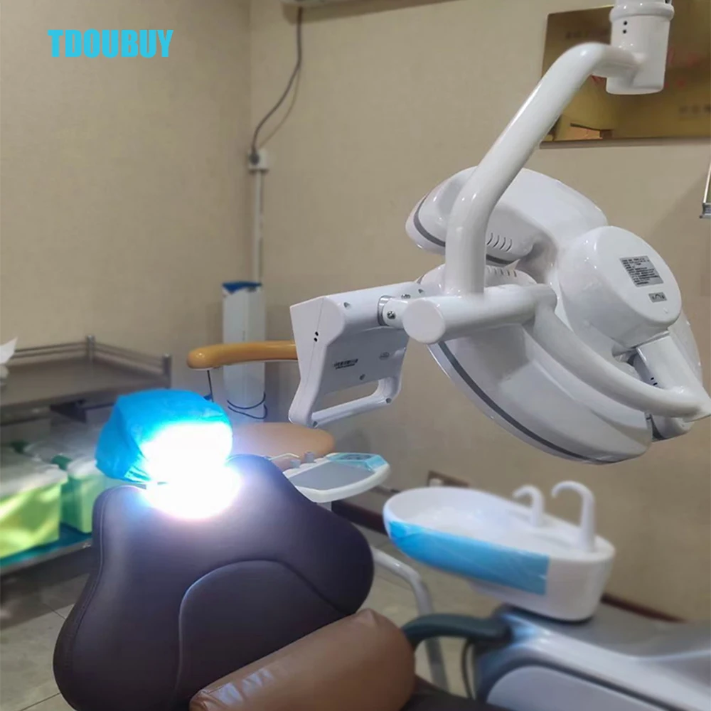 TDOUBUY-luz de iluminación LED táctil para silla Dental, lámpara médica sin sombras, 26 LED, CABEZA + brazo