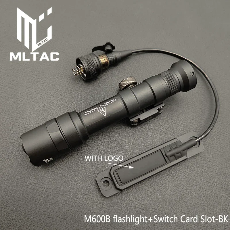 Tactical SF M300B M600B Flashlight Airsoft Scout Light With Switch Protect Card Slot Remote Pressure Switch For MLOK 20MM Rail