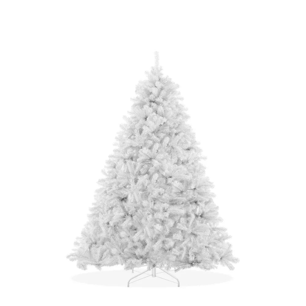 

Реалистичная искусственная праздничная рождественская елка из белой ели длиной 4,5 фута с металлической подставкой