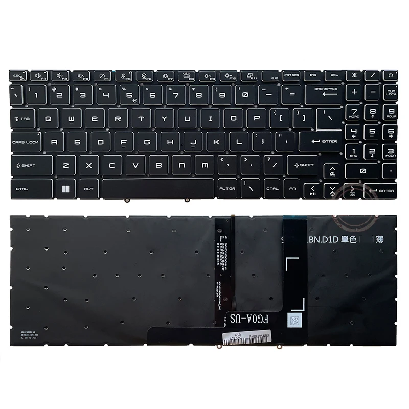 Backlight Keyboard for MSI GF66 GF76 GL76 GL66 MS-1581 1582 MS-17L1 17H3 Laptop Keyboard