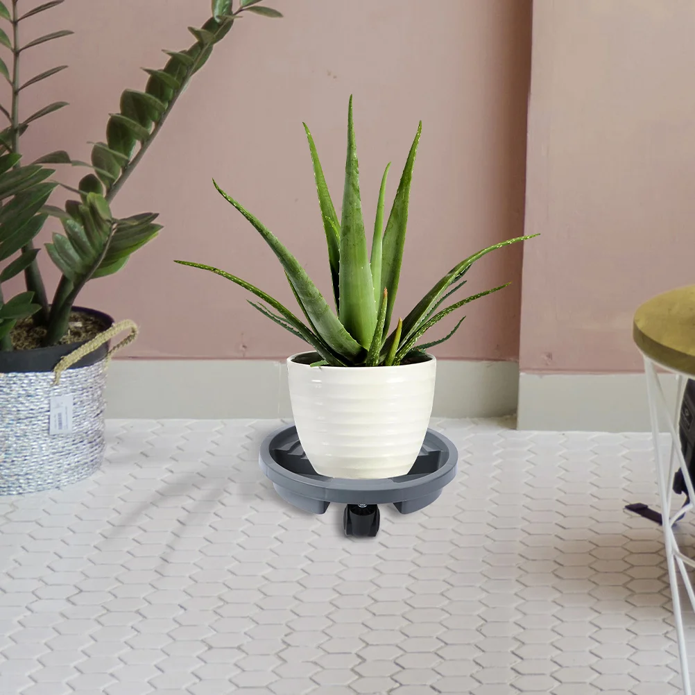 Nice Thickened Tray Flower Pot Base Moving Casters Holder Movable Outdoor Stand Garden Grey Wheels With Wheels Indoor Trays New