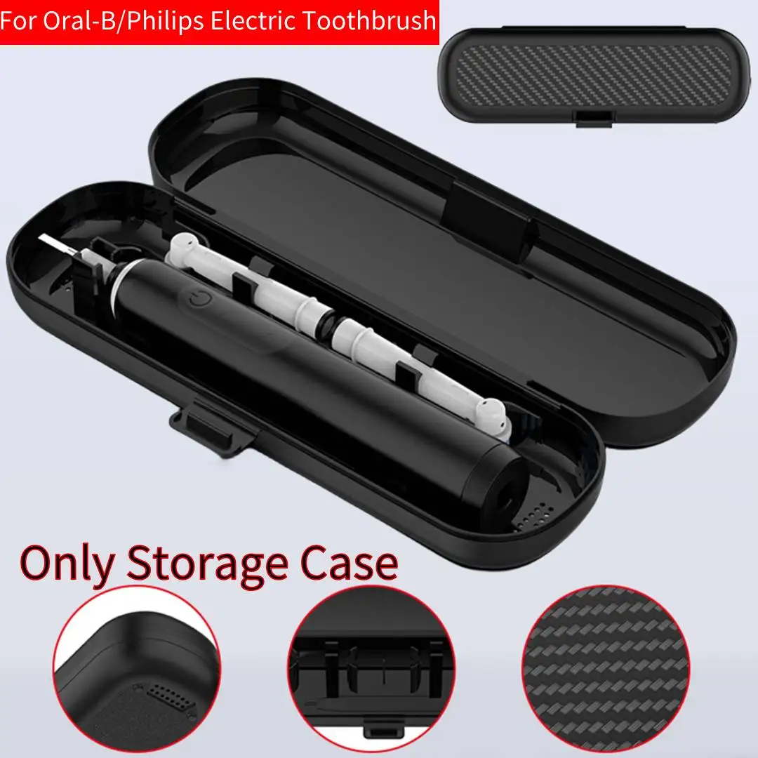 Toothbrush Travel Case for Oral-B/Philips Electric Toothbrush Protective Storage Bags Anti-Scratch Snap-On Design Hard Case