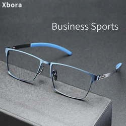 Fashion Men's Business Sports Optical Prescription Glasses Men Alloy Optical Eyewear Frame Screwless Design 2024 New Style 2813