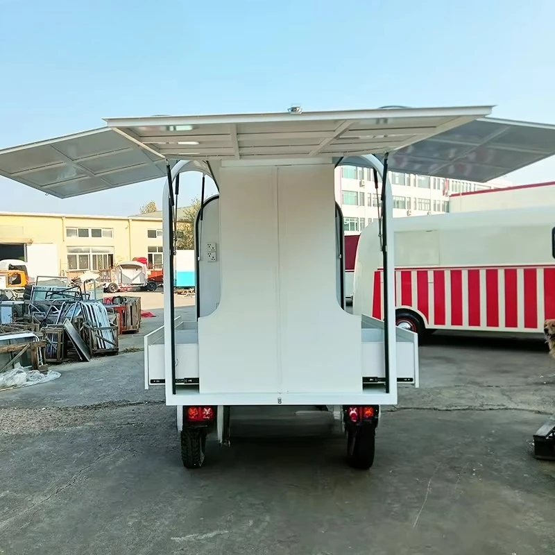 Customized China Mobile Fast Food Trailer Coffee Ice Cream Snack Newspaper Kiosk Truck With Concession Towbar