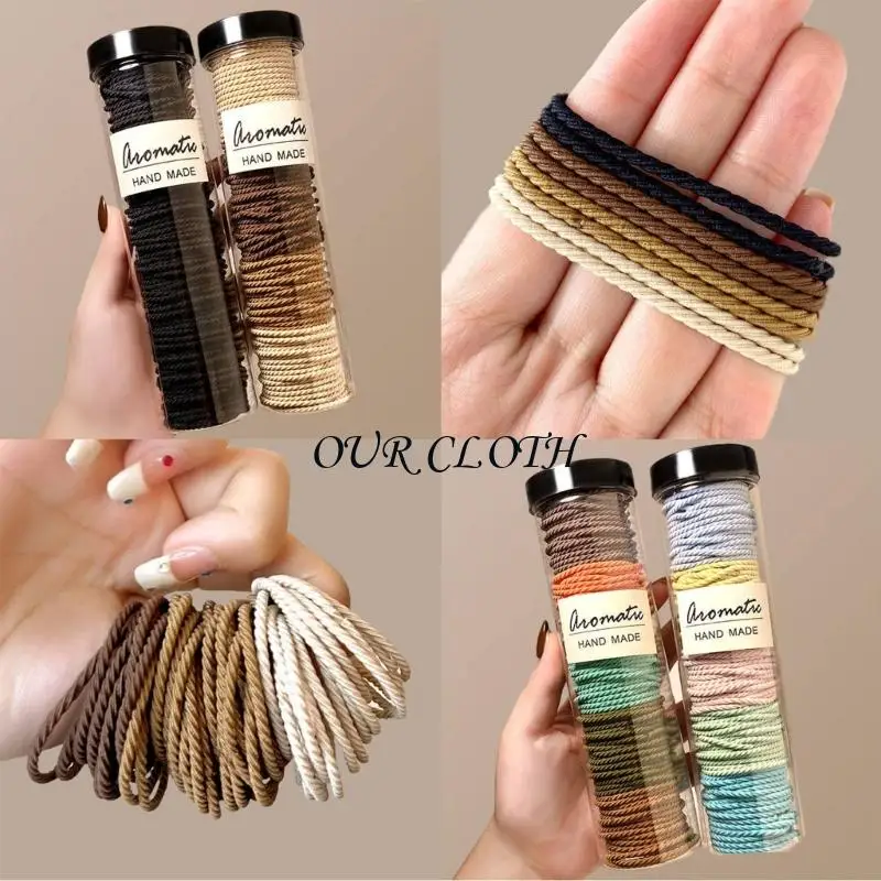 1 Set Elastic Hair Bands High Stretch Comfortable Wear Hair Strings Scrunchies Multi Purpose for Women Men Users Y1AC