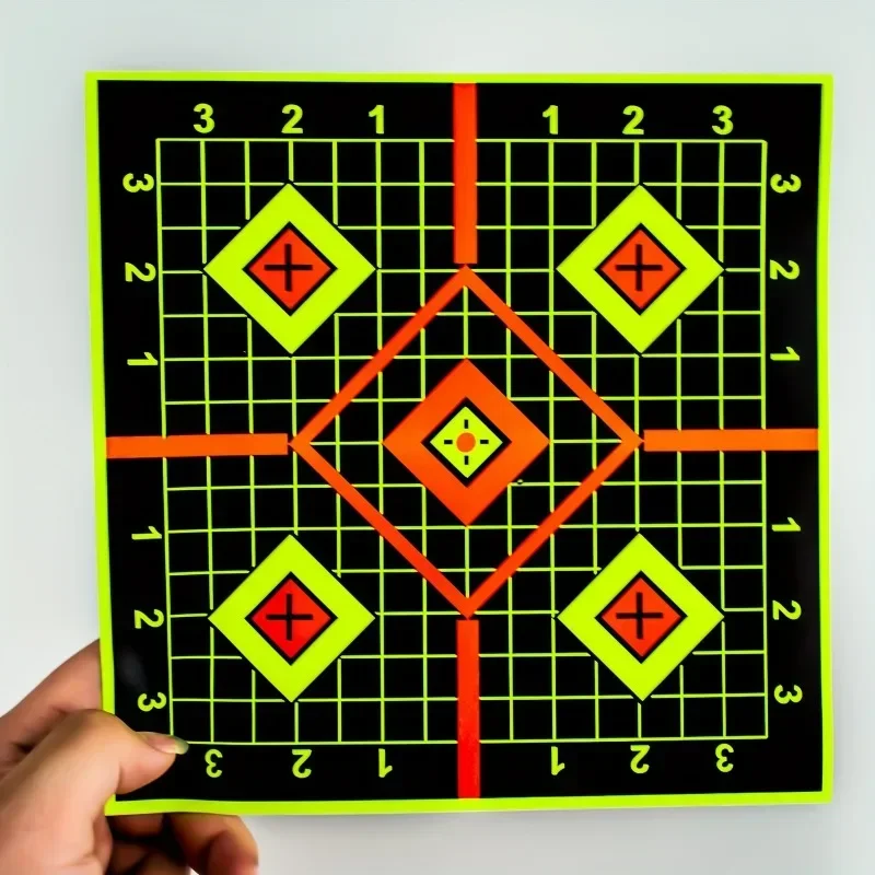 10/20pcs Shooting Targets With Reactive Self-Stick Splatter Paper - 8 Inches For Shooting Practice, Tactical And Hunting Gear