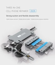 TBK 202A dispositivo di manutenzione 3 In 1 per telefono cellulare staffa per schermo di smontaggio LCD Display del telefono cellulare stampo a pressione di bloccaggio