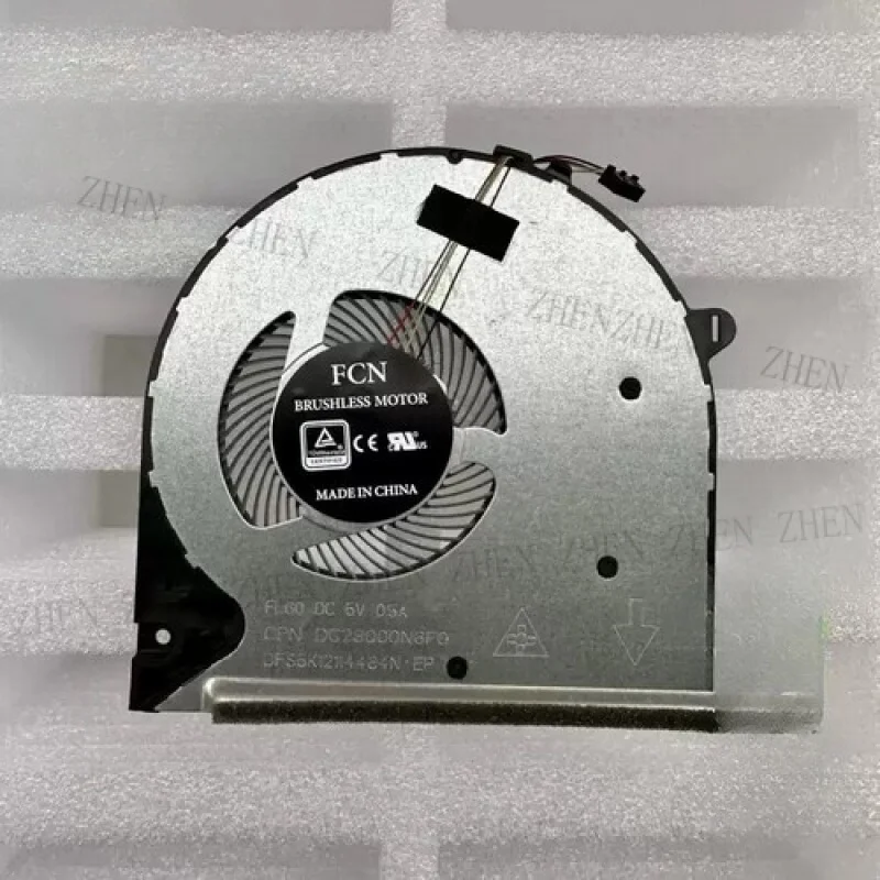 Y CPU Cooler Fan DFS5K12114464N 4-Pin 5V 0.5A for HP 15-DU 15-DW 15-DY