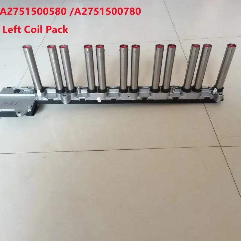 A2751500580 A2751500780 Left (Cab Direction) Coil Pack Assembly for Mercedes CL600 S600 SL600 C215 C216 W220 W221 R230